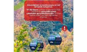 Kartepe Teleferik bakıma giriyor