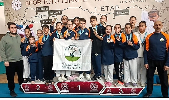 Türkiye Yıldızlar Ligi’nde Madalyalar Osmangazi’ye Yağdı