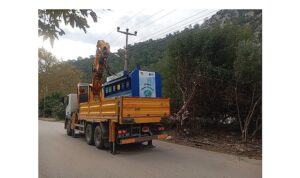 Kemer Belediyesi tarafından 2 mahalleye daha mobil atık getirme merkezi