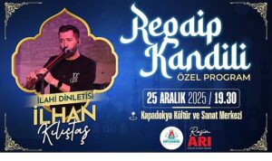 Nevşehir Belediyesi’nden Regaip Kandiline Özel İlahi Programı