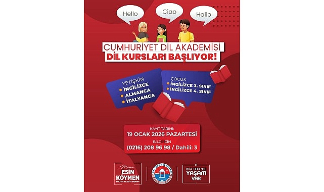 Maltepe Belediyesi’nin yabancı dil kurslarında yeni dönem kayıtları başlıyor
