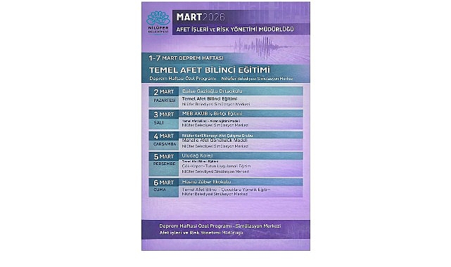 Nilüfer’de Deprem Haftası’nda uygulamalı afet eğitimi