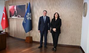 Başkan Çerçioğlu’na Aile ve Sosyal Hizmetler İl Müdürü Türkoğlu’ndan ziyaret