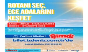 İZDENİZ’den Ege adalarına online feribot bileti kolaylığı