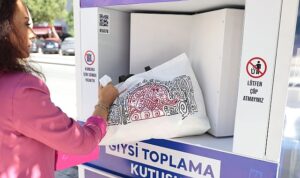 Konaklıların eski giysileri çöpe değil geri dönüşüme gidiyor